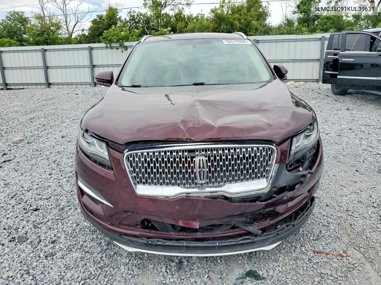2019 Lincoln Mkc Select VIN: 5LMCJ2C91KUL39631 Lot: 56570996