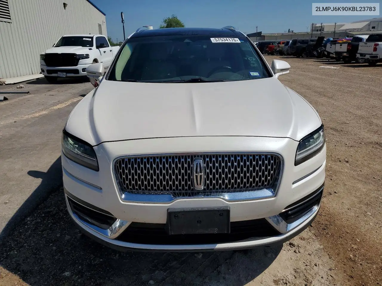 2019 Lincoln Nautilus Select VIN: 2LMPJ6K90KBL23783 Lot: 57534176
