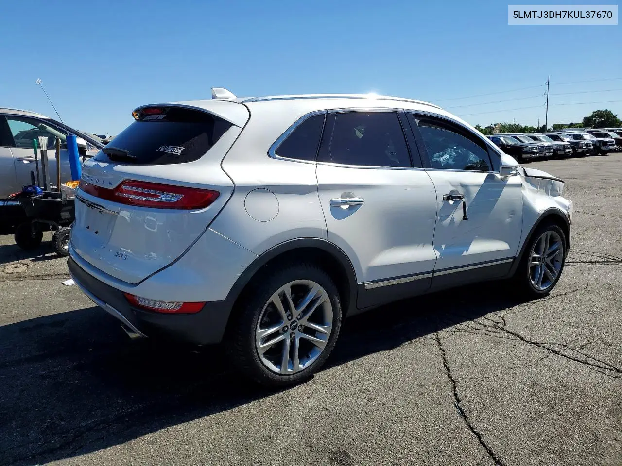 2019 Lincoln Mkc Reserve VIN: 5LMTJ3DH7KUL37670 Lot: 57917256
