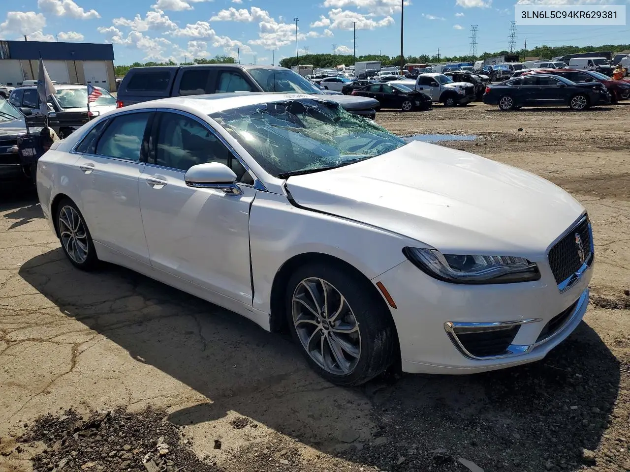 2019 Lincoln Mkz Reserve I VIN: 3LN6L5C94KR629381 Lot: 58180866
