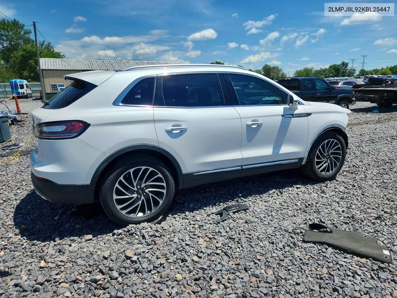 2019 Lincoln Nautilus Reserve VIN: 2LMPJ8L92KBL25447 Lot: 58229226