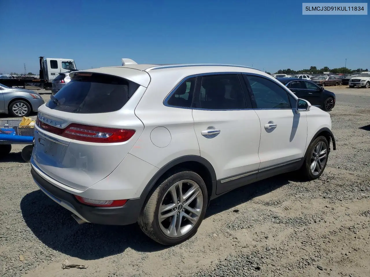 2019 Lincoln Mkc Reserve VIN: 5LMCJ3D91KUL11834 Lot: 58579266