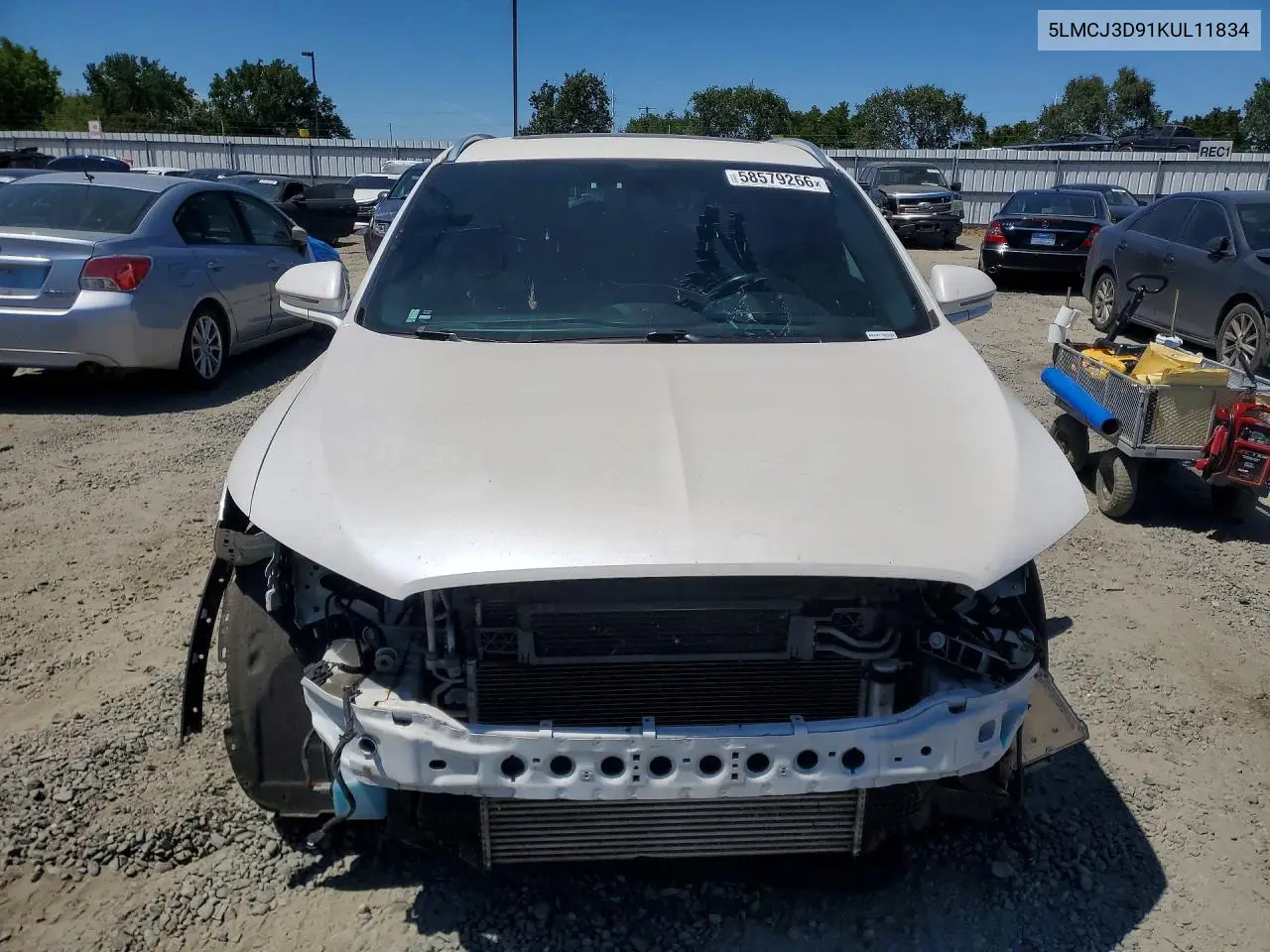 2019 Lincoln Mkc Reserve VIN: 5LMCJ3D91KUL11834 Lot: 58579266