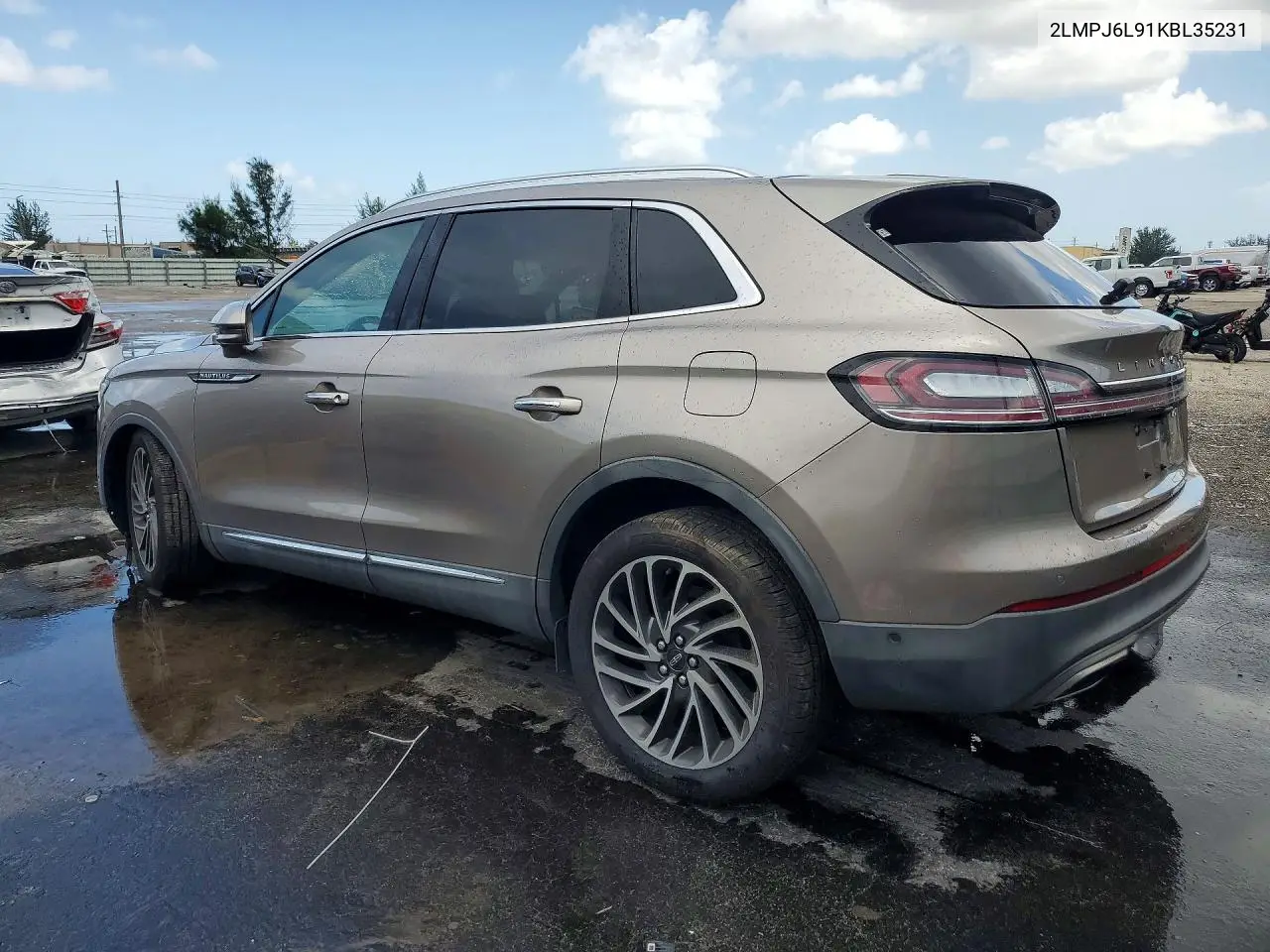 2019 Lincoln Nautilus Reserve VIN: 2LMPJ6L91KBL35231 Lot: 58604956