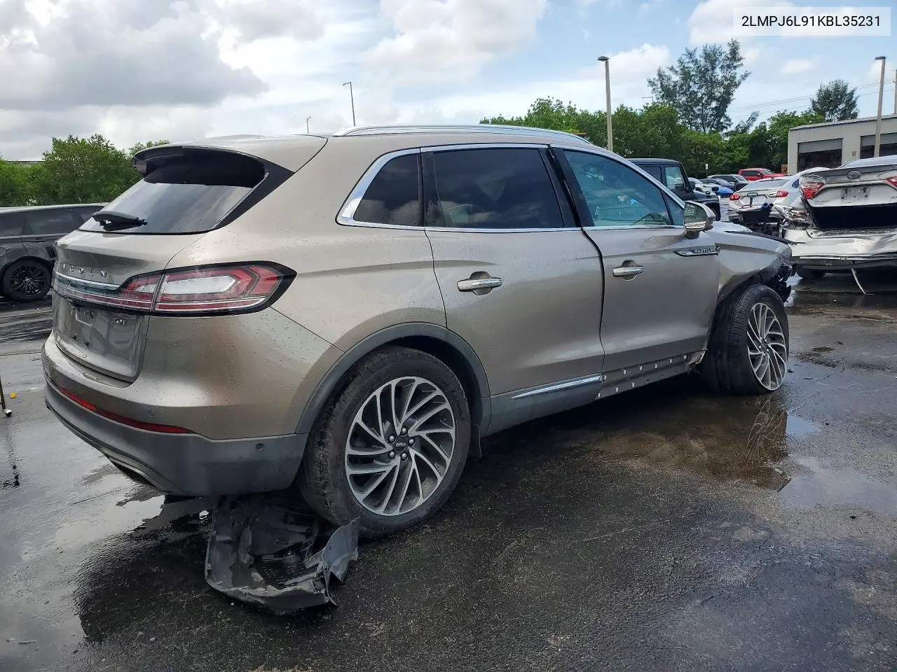 2019 Lincoln Nautilus Reserve VIN: 2LMPJ6L91KBL35231 Lot: 58604956