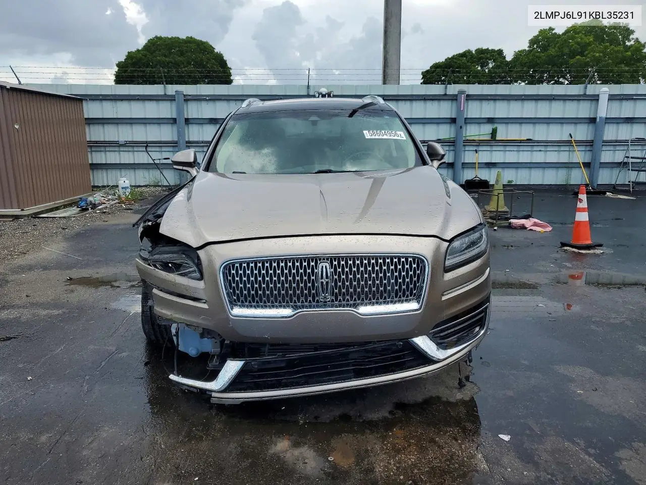 2019 Lincoln Nautilus Reserve VIN: 2LMPJ6L91KBL35231 Lot: 58604956
