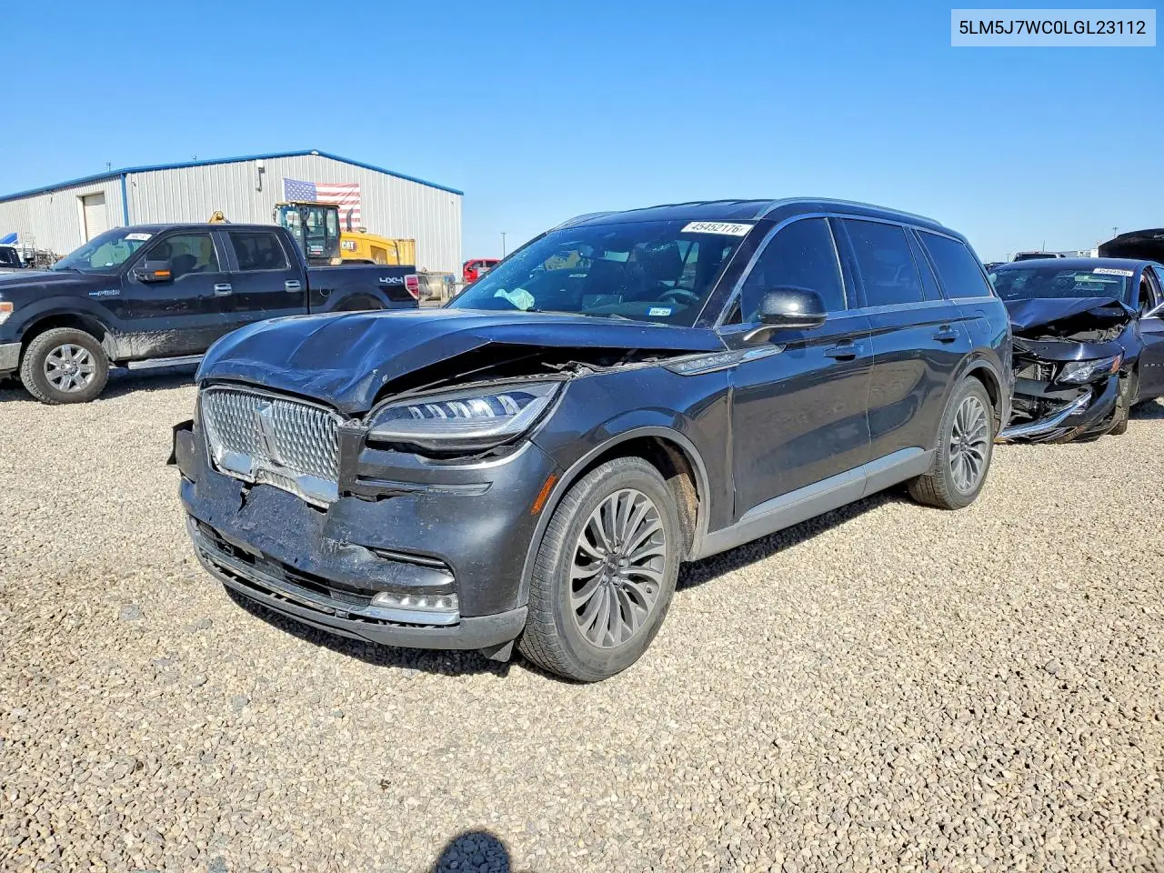 2020 Lincoln Aviator Reserve VIN: 5LM5J7WC0LGL23112 Lot: 45452176