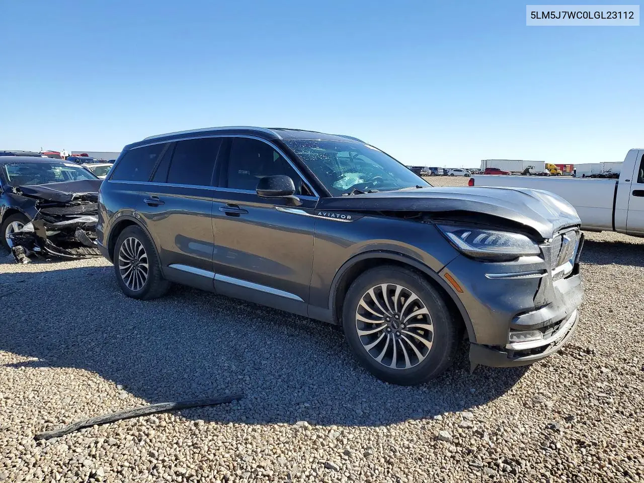 2020 Lincoln Aviator Reserve VIN: 5LM5J7WC0LGL23112 Lot: 45452176