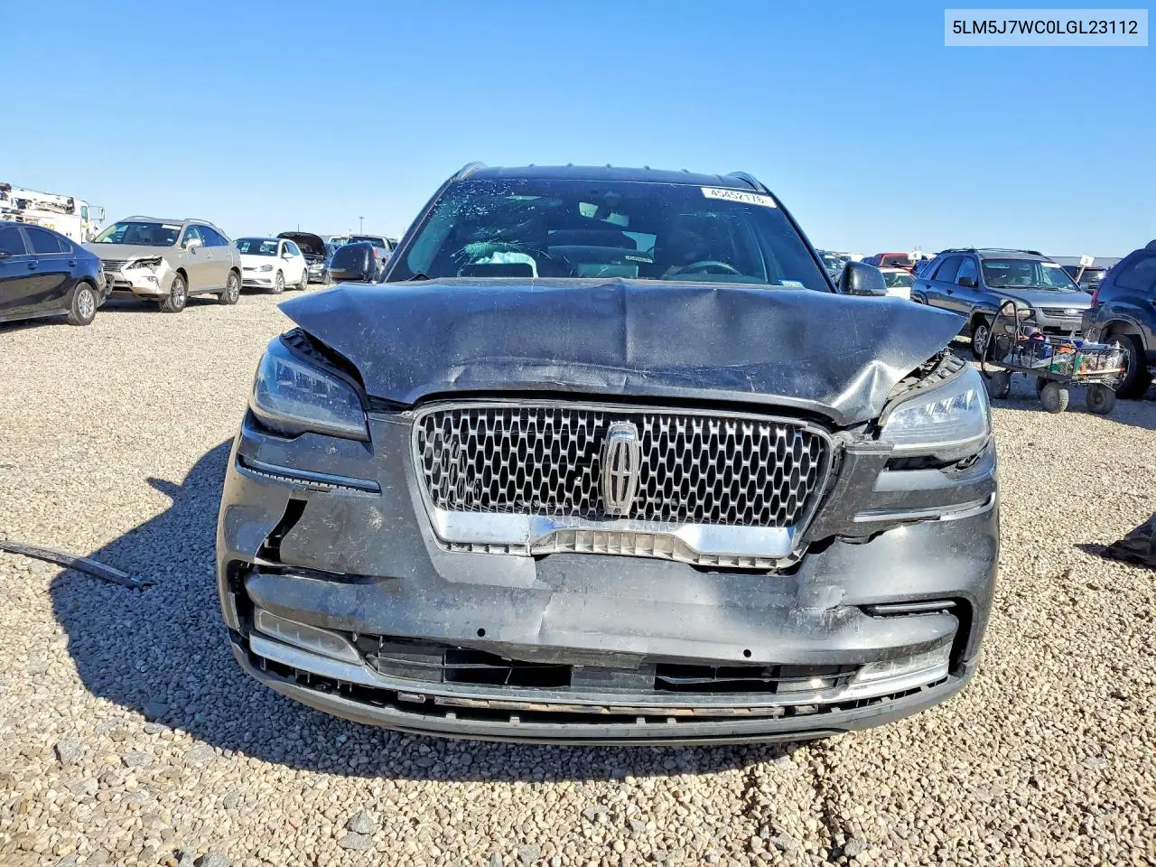 2020 Lincoln Aviator Reserve VIN: 5LM5J7WC0LGL23112 Lot: 45452176
