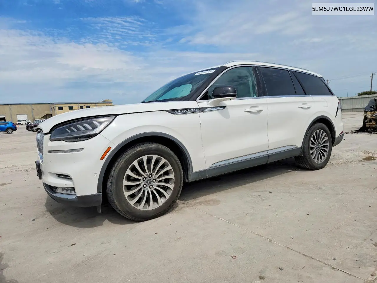 2020 Lincoln Aviator Reserve VIN: 5LM5J7WC1LGL23WW Lot: 52582436