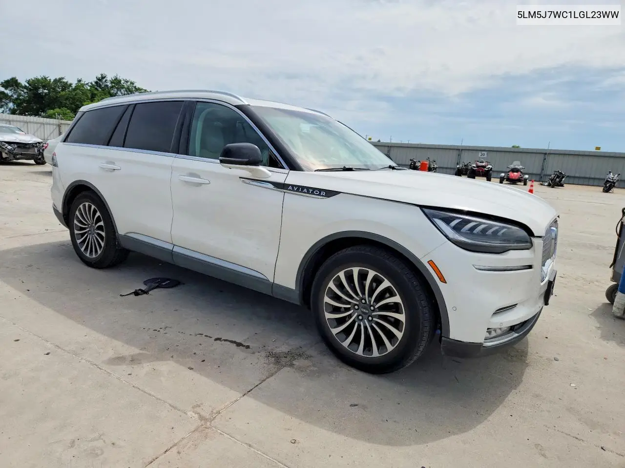 2020 Lincoln Aviator Reserve VIN: 5LM5J7WC1LGL23WW Lot: 52582436