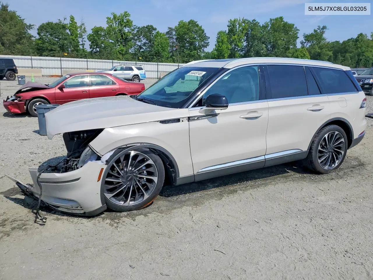 2020 Lincoln Aviator Reserve VIN: 5LM5J7XC8LGL03205 Lot: 54449146