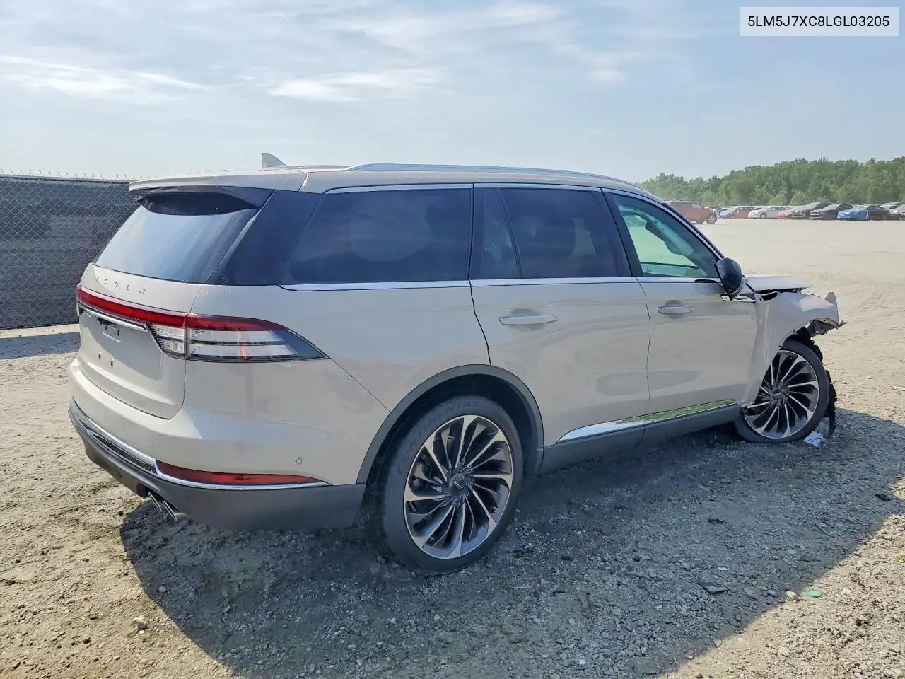 2020 Lincoln Aviator Reserve VIN: 5LM5J7XC8LGL03205 Lot: 54449146
