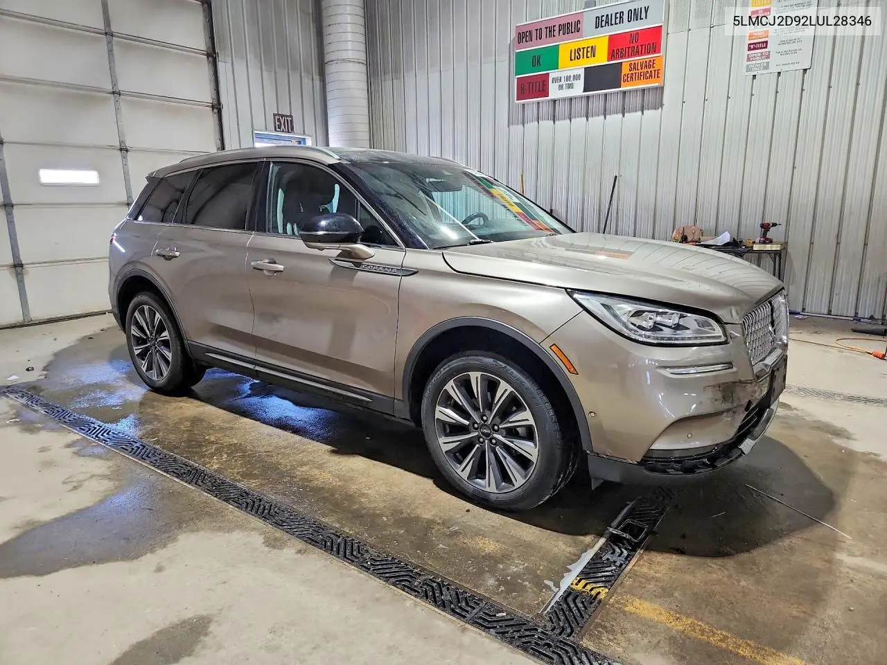 2020 Lincoln Corsair Reserve VIN: 5LMCJ2D92LUL28346 Lot: 54904536