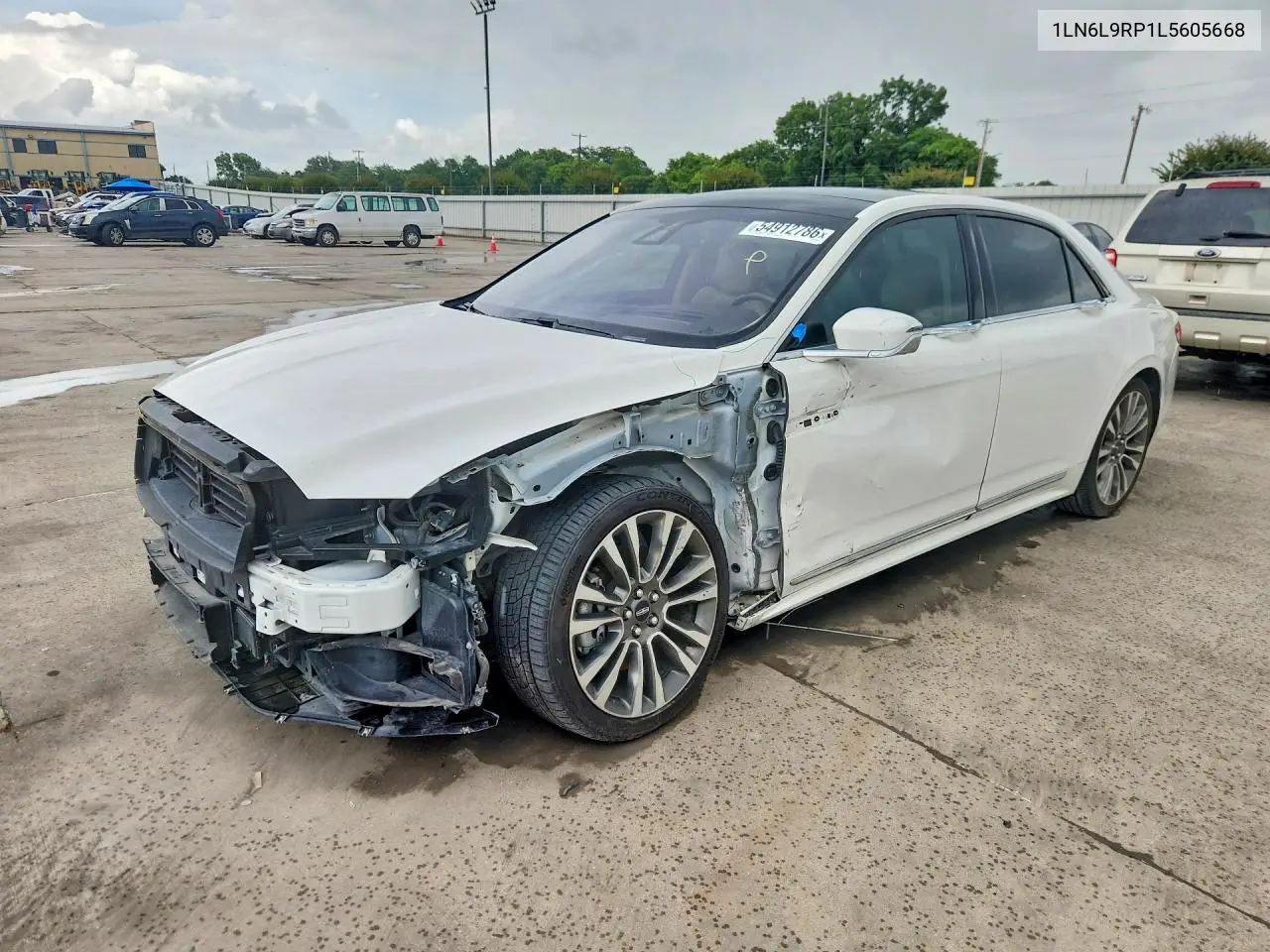 2020 Lincoln Continental Reserve VIN: 1LN6L9RP1L5605668 Lot: 54912786