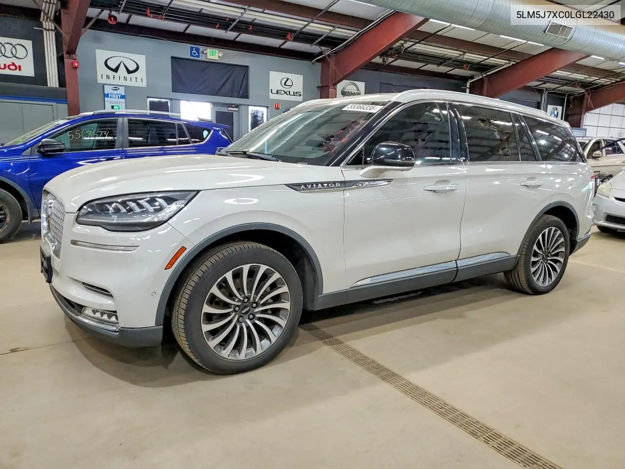 2020 Lincoln Aviator Reserve VIN: 5LM5J7XC0LGL22430 Lot: 55366336