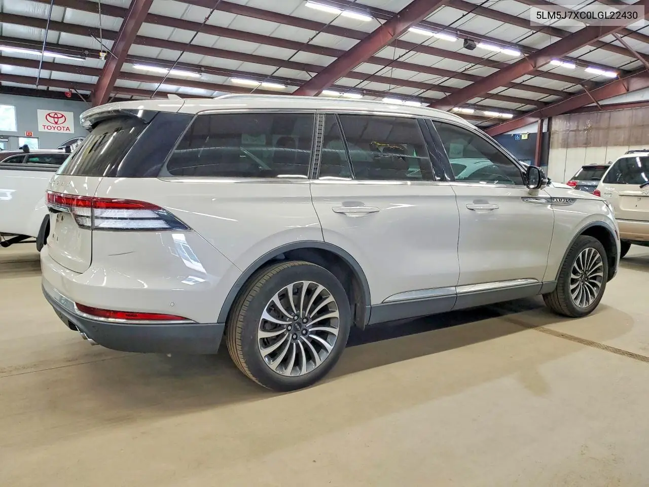2020 Lincoln Aviator Reserve VIN: 5LM5J7XC0LGL22430 Lot: 55366336