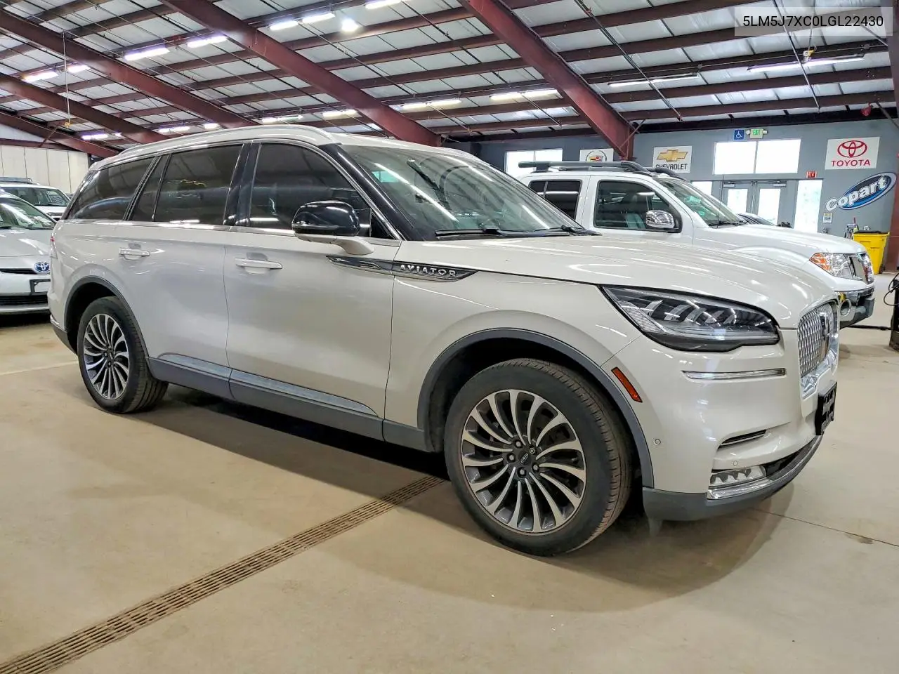 2020 Lincoln Aviator Reserve VIN: 5LM5J7XC0LGL22430 Lot: 55366336