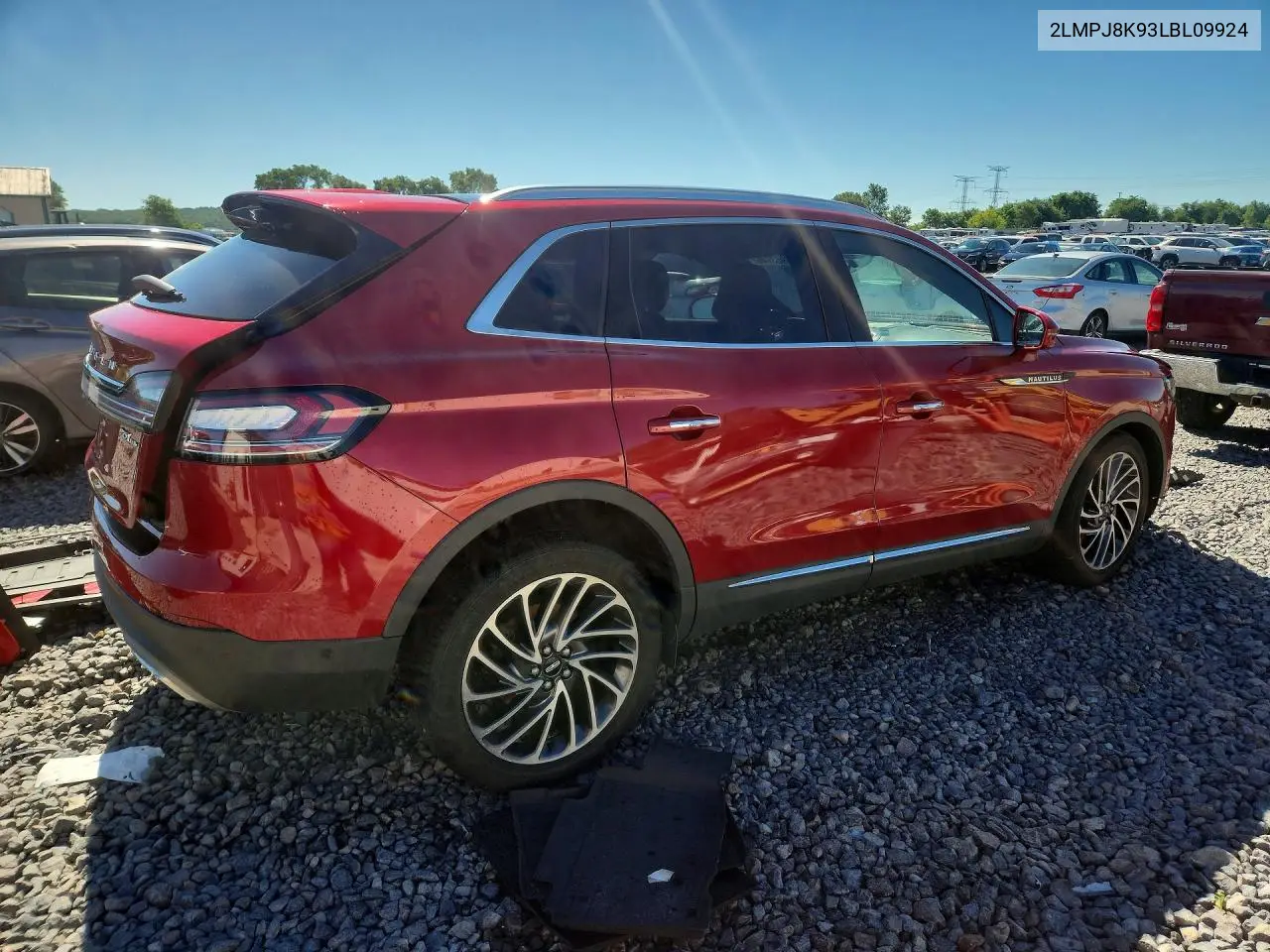 2020 Lincoln Nautilus Reserve VIN: 2LMPJ8K93LBL09924 Lot: 56963746