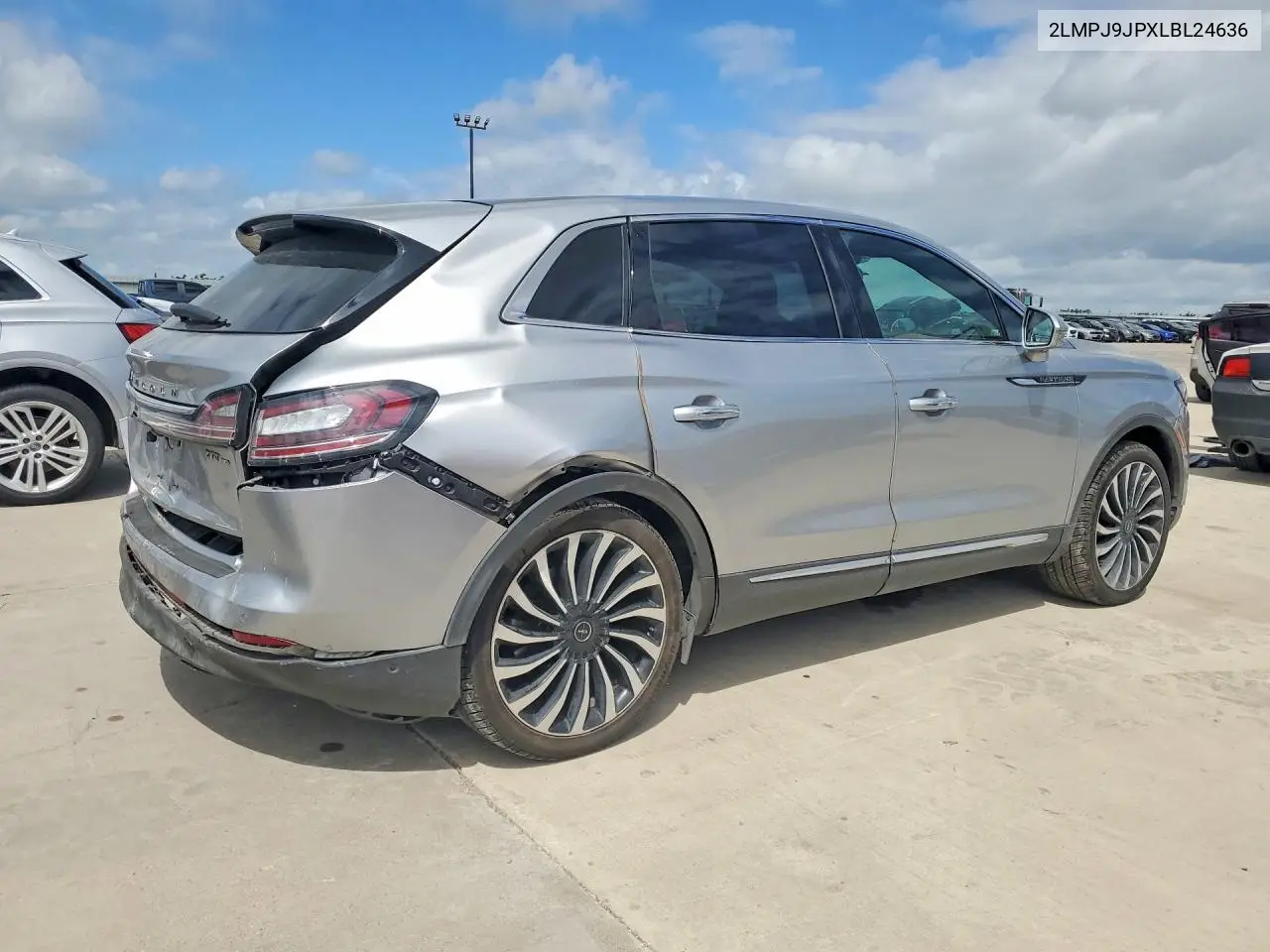 2020 Lincoln Nautilus Black Label VIN: 2LMPJ9JPXLBL24636 Lot: 56972226