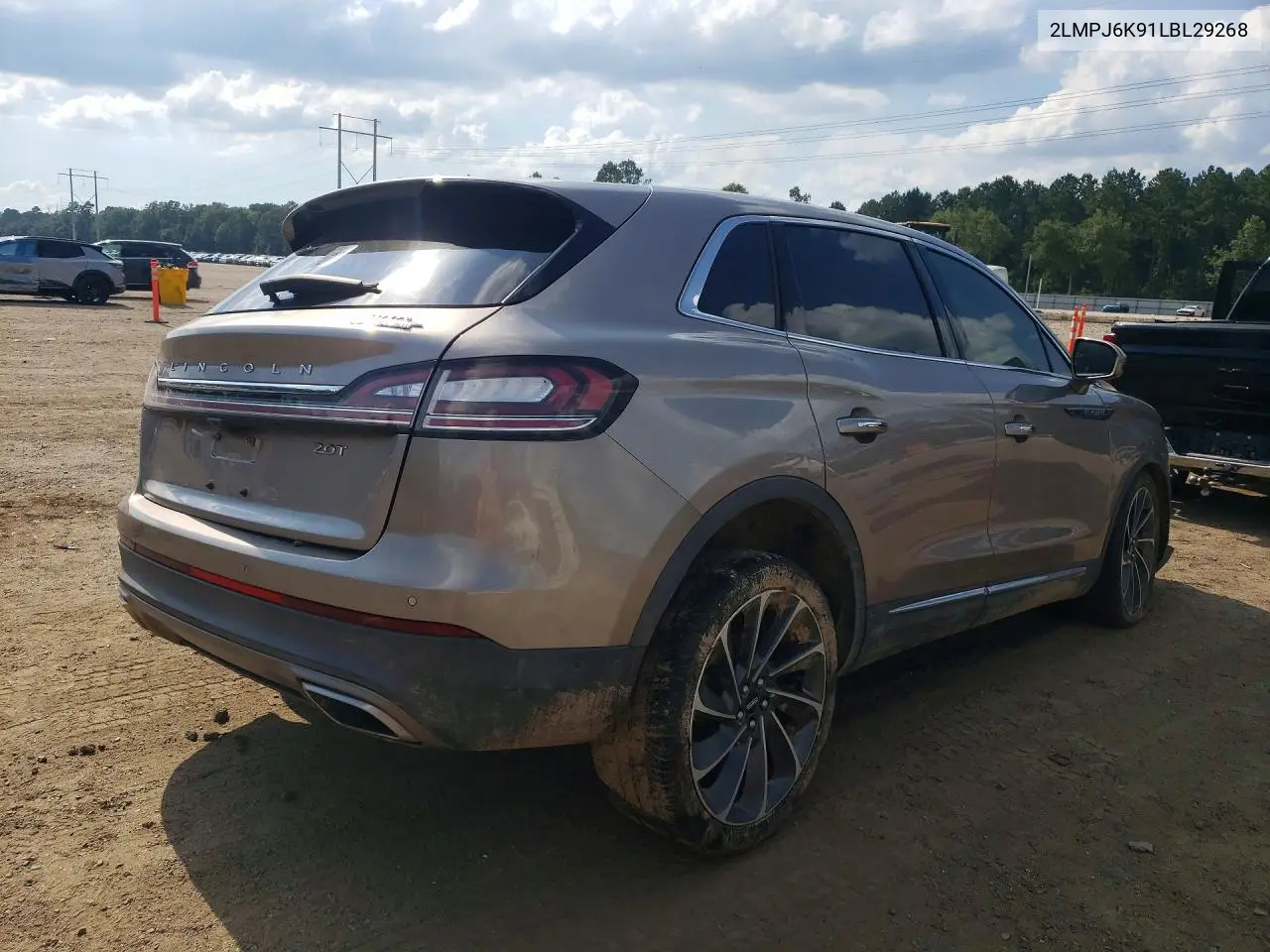 2020 Lincoln Nautilus Reserve VIN: 2LMPJ6K91LBL29268 Lot: 57192586
