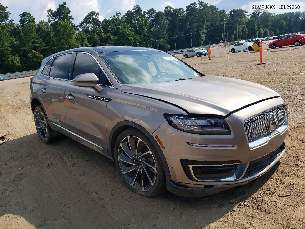 2020 Lincoln Nautilus Reserve VIN: 2LMPJ6K91LBL29268 Lot: 57192586