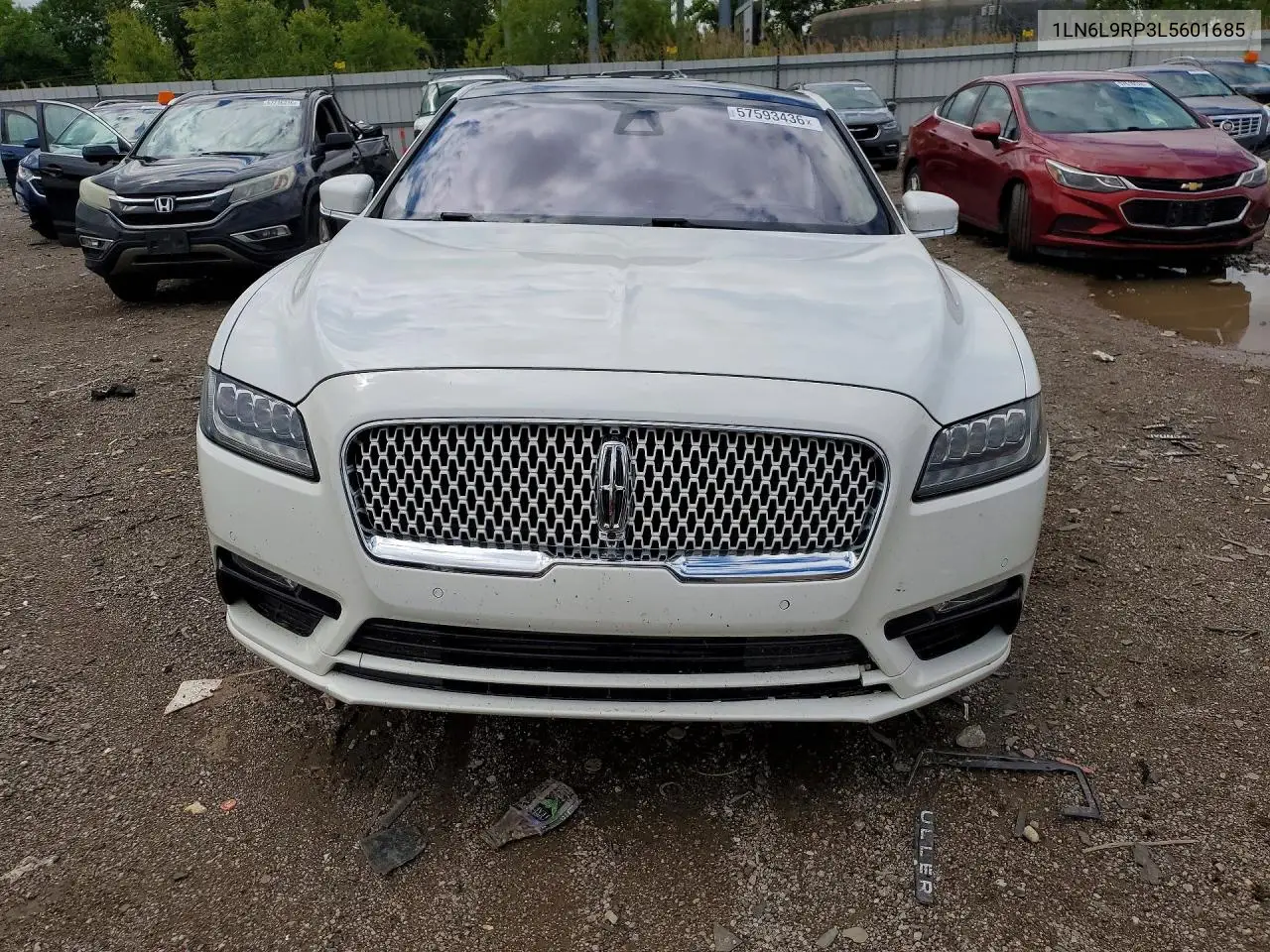 2020 Lincoln Continental Reserve VIN: 1LN6L9RP3L5601685 Lot: 57593436