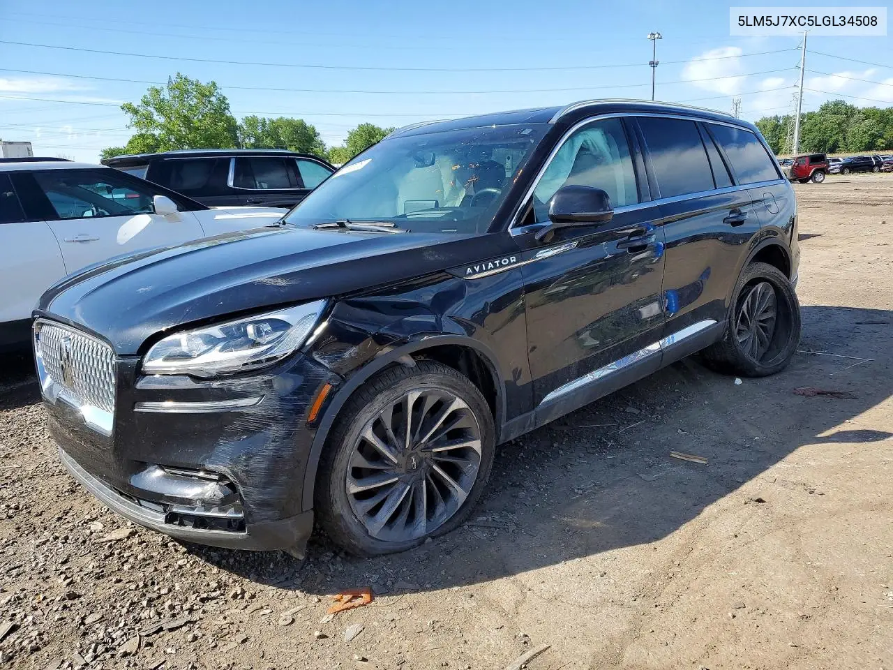 2020 Lincoln Aviator Reserve VIN: 5LM5J7XC5LGL34508 Lot: 58183006