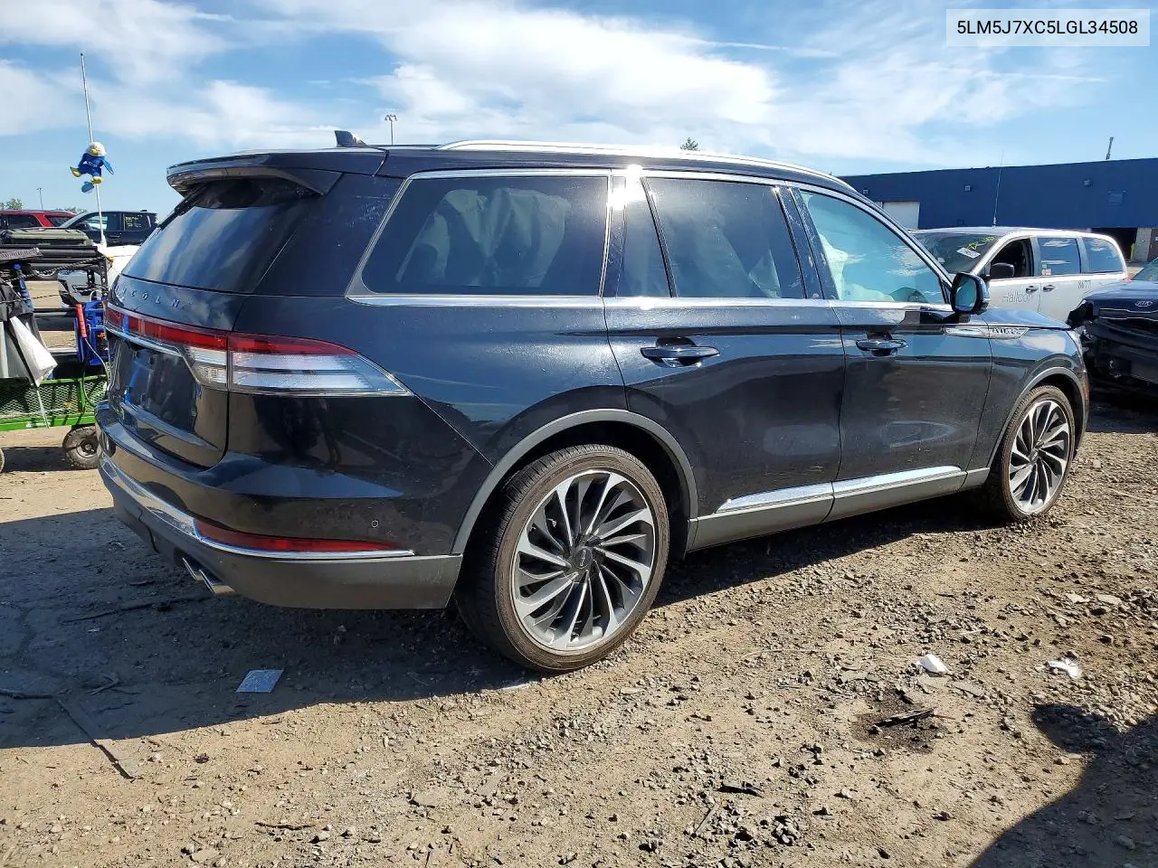 2020 Lincoln Aviator Reserve VIN: 5LM5J7XC5LGL34508 Lot: 58183006