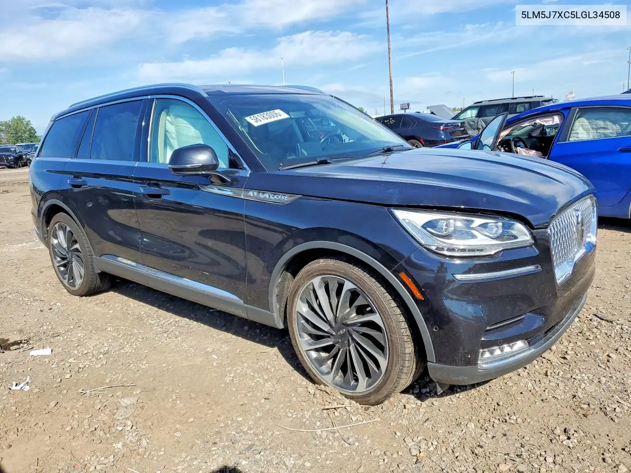 2020 Lincoln Aviator Reserve VIN: 5LM5J7XC5LGL34508 Lot: 58183006