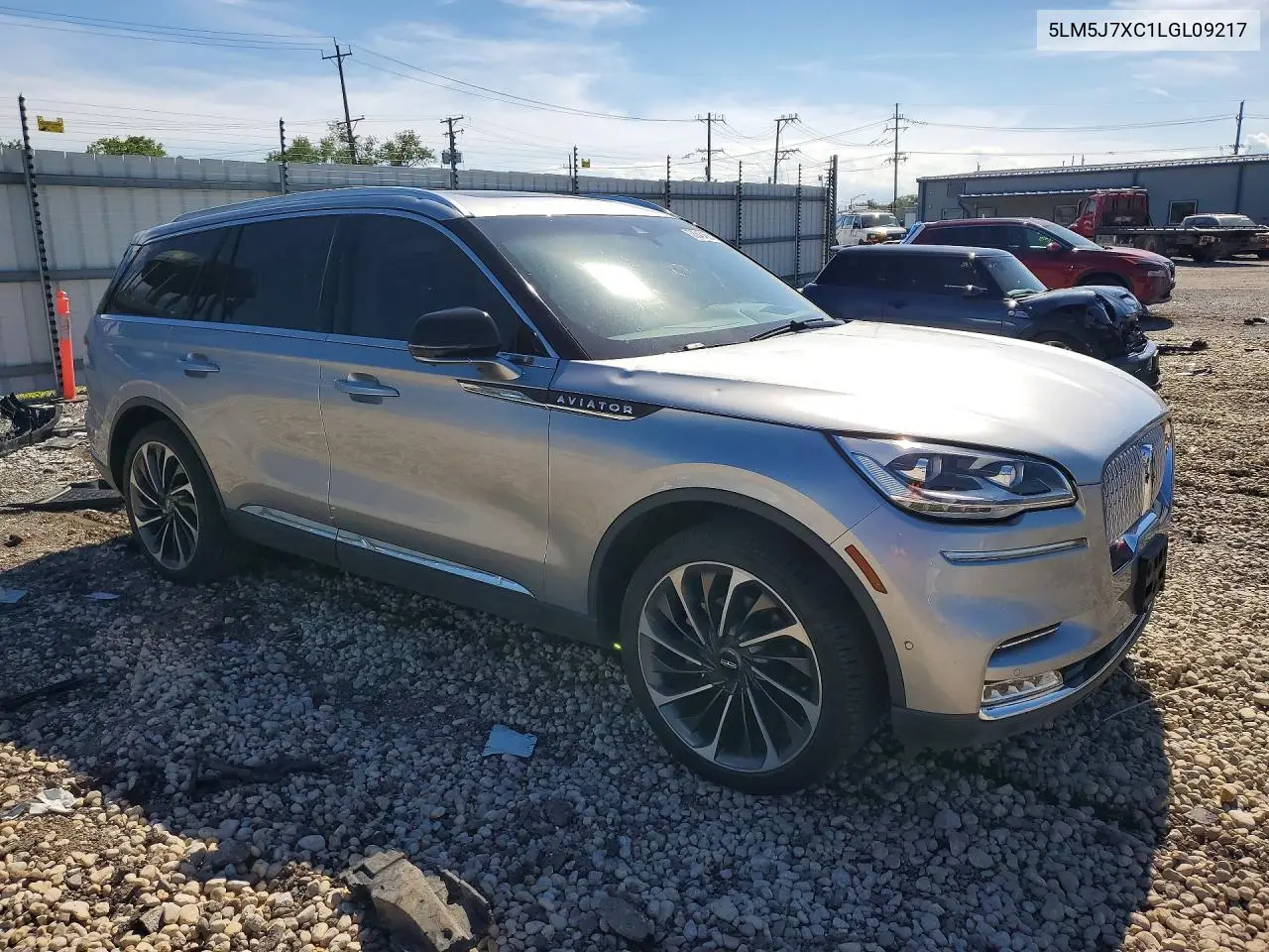 2020 Lincoln Aviator Reserve VIN: 5LM5J7XC1LGL09217 Lot: 58543466