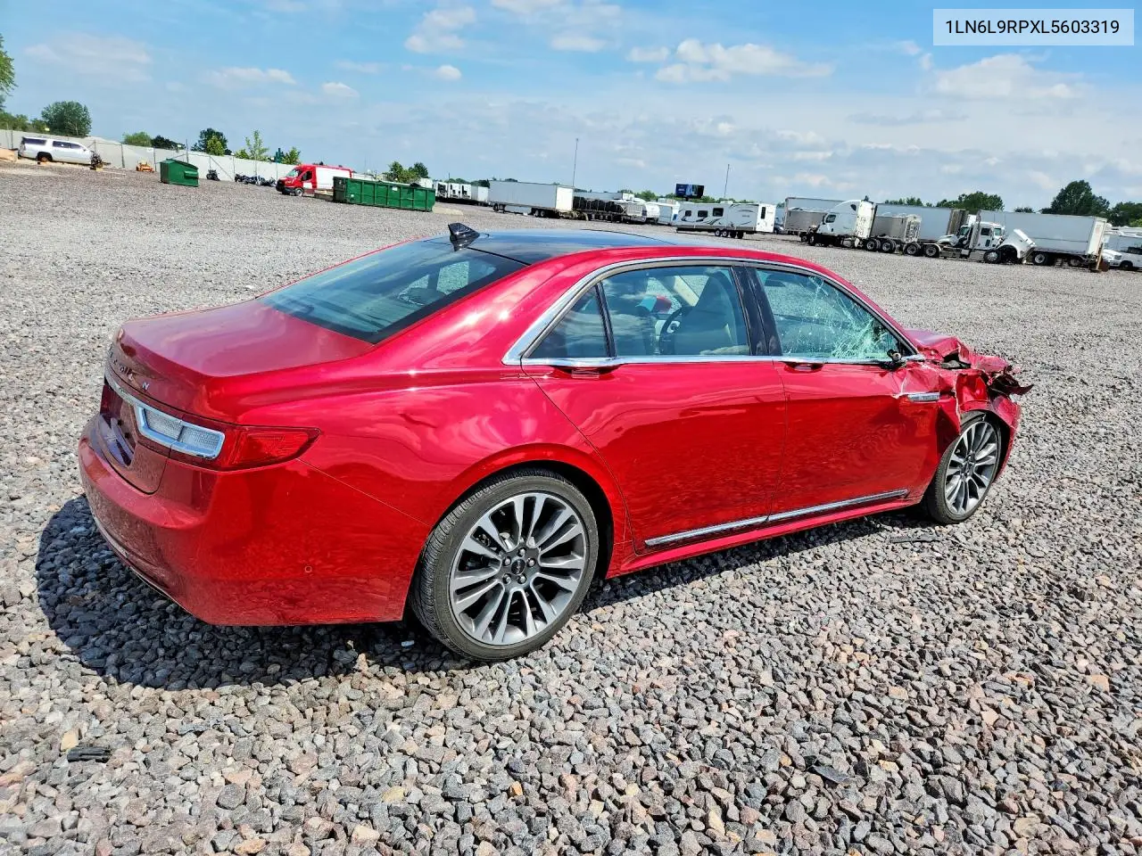 2020 Lincoln Continental Reserve VIN: 1LN6L9RPXL5603319 Lot: 60157436