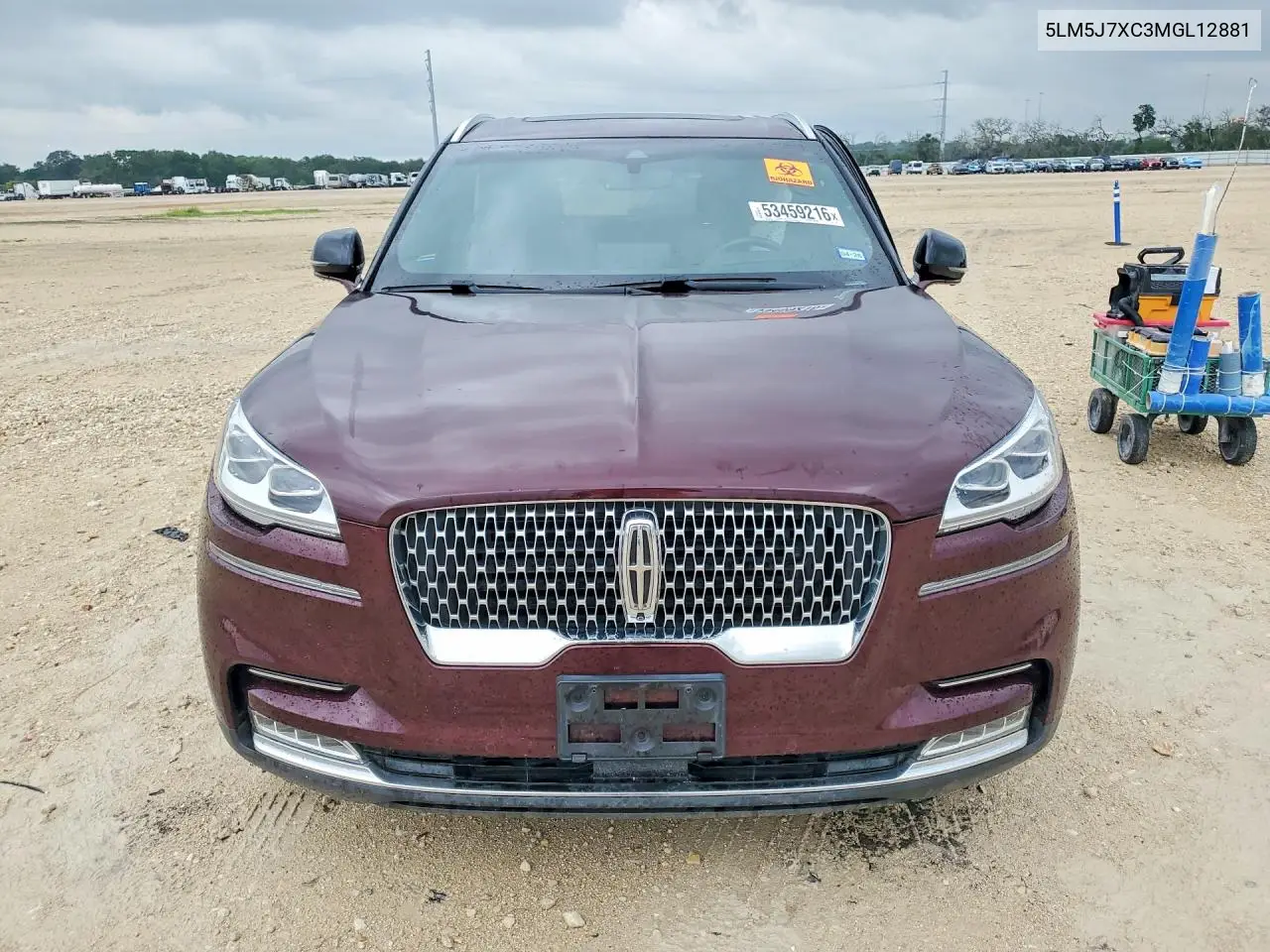 2021 Lincoln Aviator VIN: 5LM5J7XC3MGL12881 Lot: 53459216