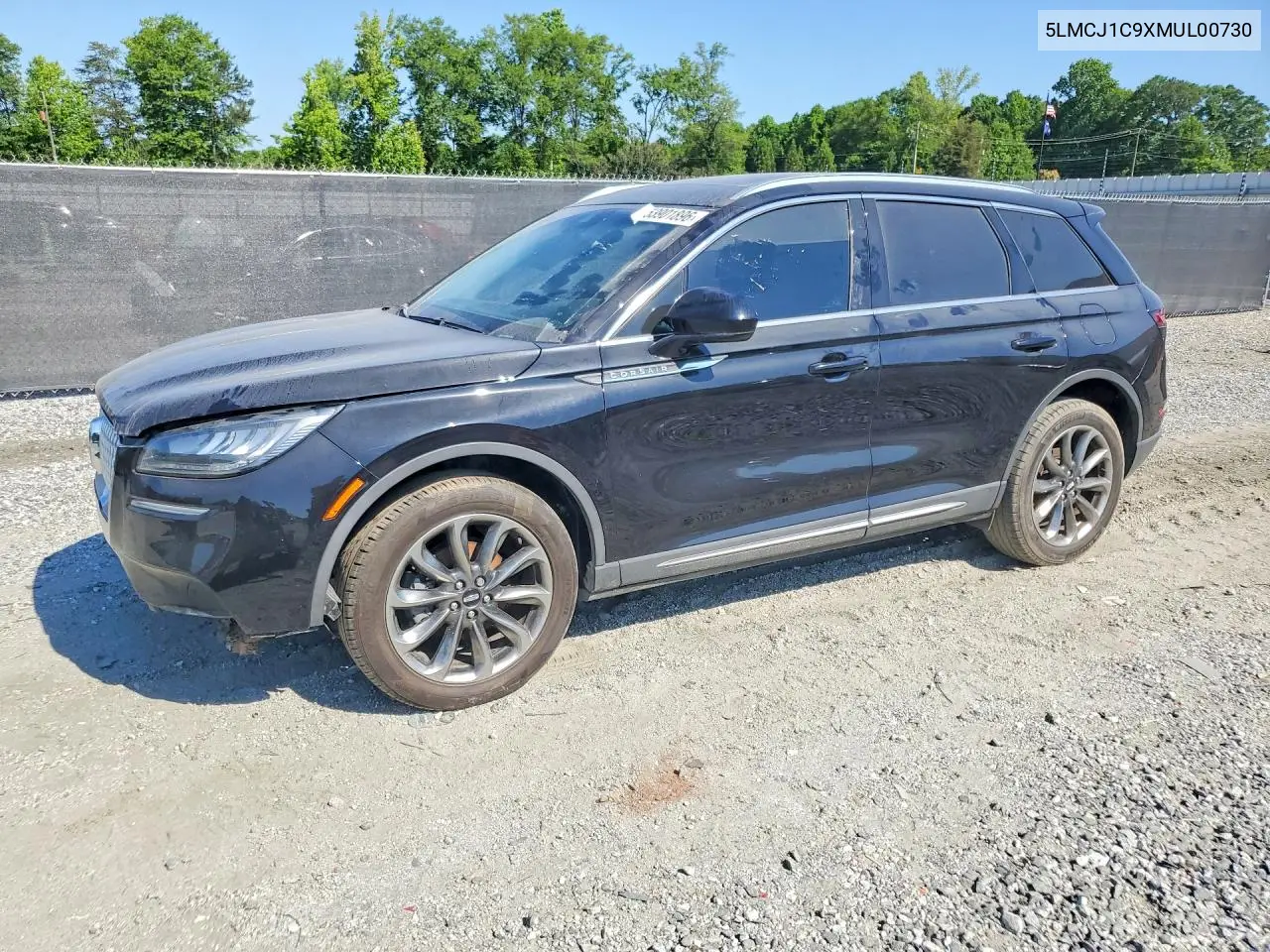 2021 Lincoln Corsair VIN: 5LMCJ1C9XMUL00730 Lot: 53901896