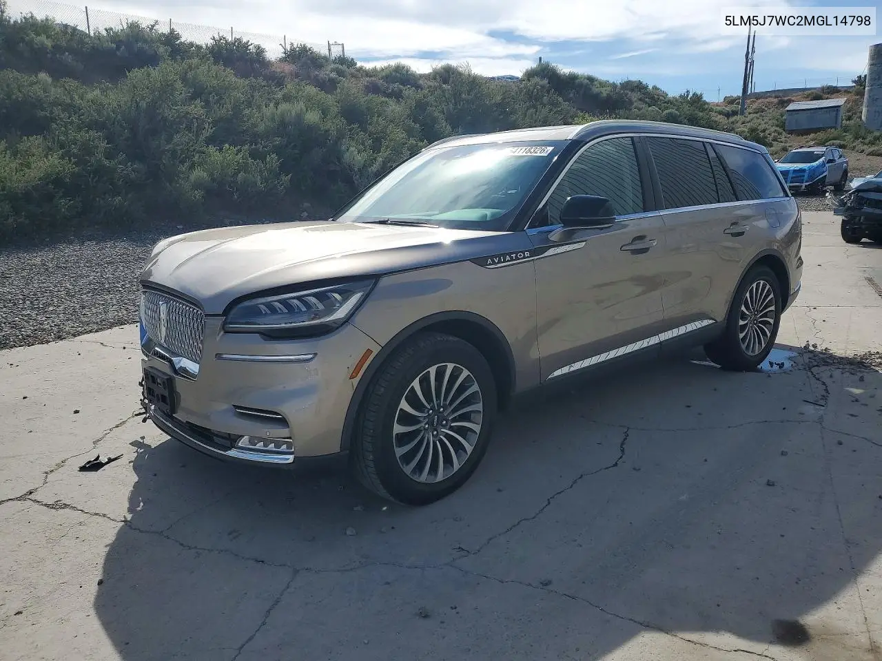 2021 Lincoln Aviator Reserve VIN: 5LM5J7WC2MGL14798 Lot: 54118326