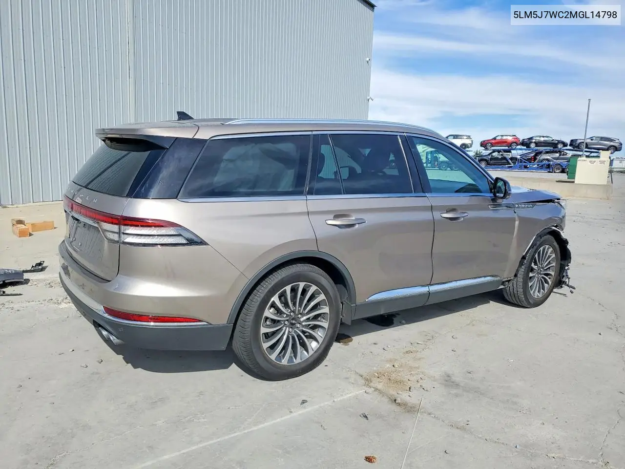2021 Lincoln Aviator Reserve VIN: 5LM5J7WC2MGL14798 Lot: 54118326