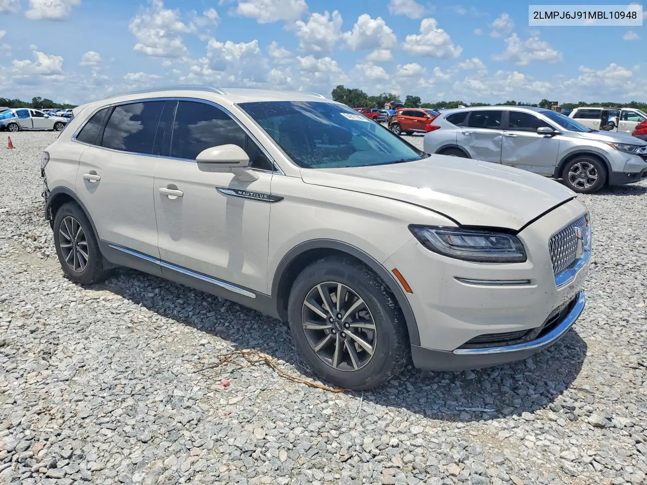2021 Lincoln Nautilus VIN: 2LMPJ6J91MBL10948 Lot: 54317296