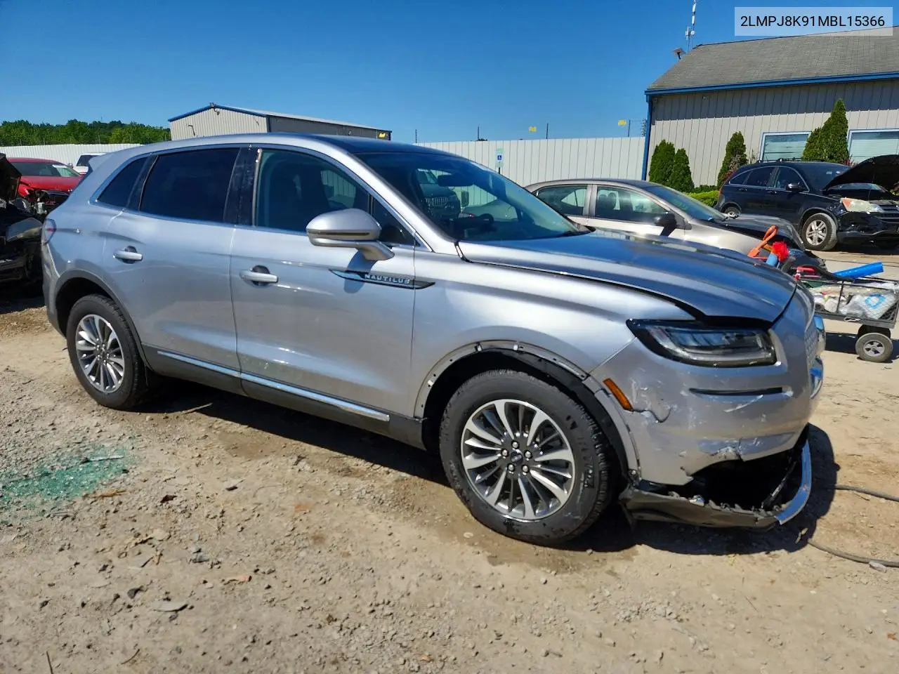 2021 Lincoln Nautilus Reserve VIN: 2LMPJ8K91MBL15366 Lot: 55769296