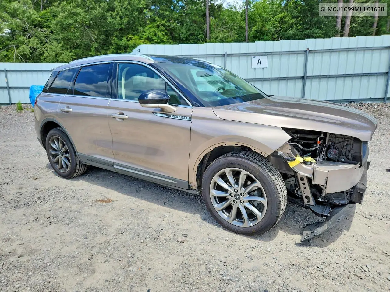 2021 Lincoln Corsair VIN: 5LMCJ1C99MUL01688 Lot: 58315746