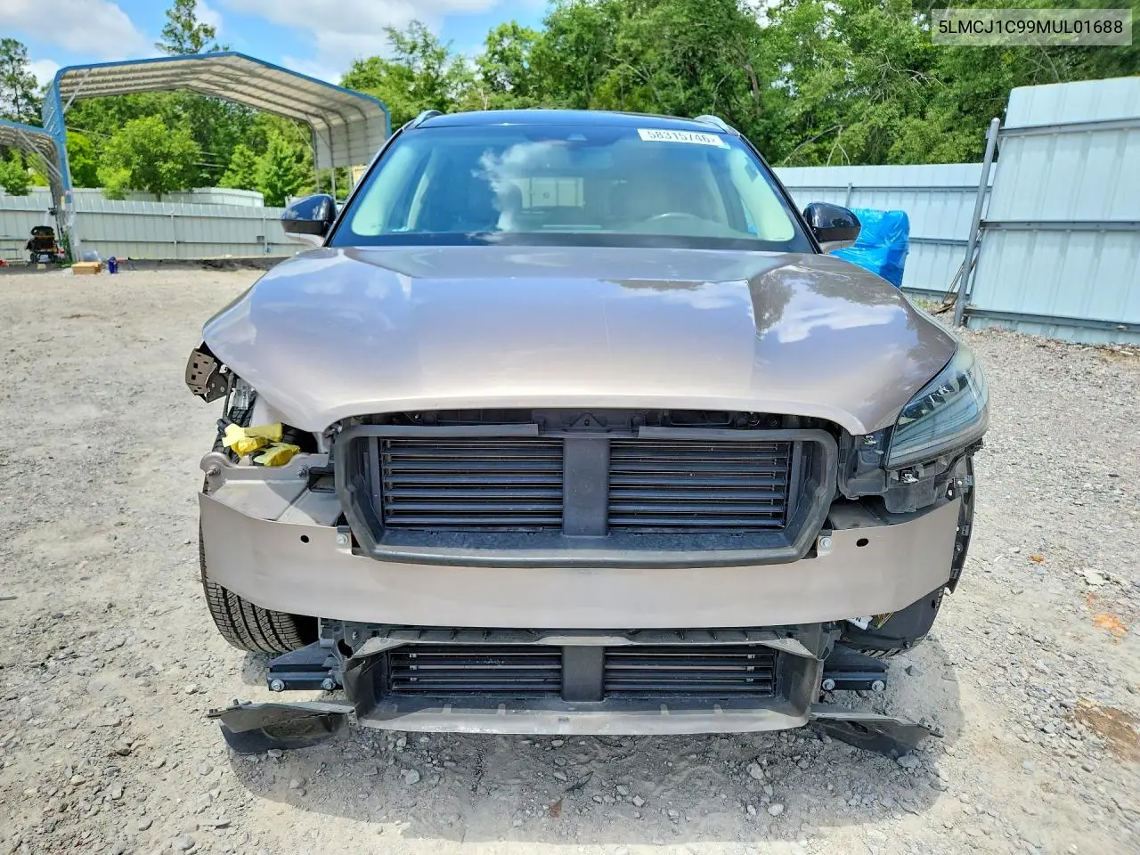 2021 Lincoln Corsair VIN: 5LMCJ1C99MUL01688 Lot: 58315746
