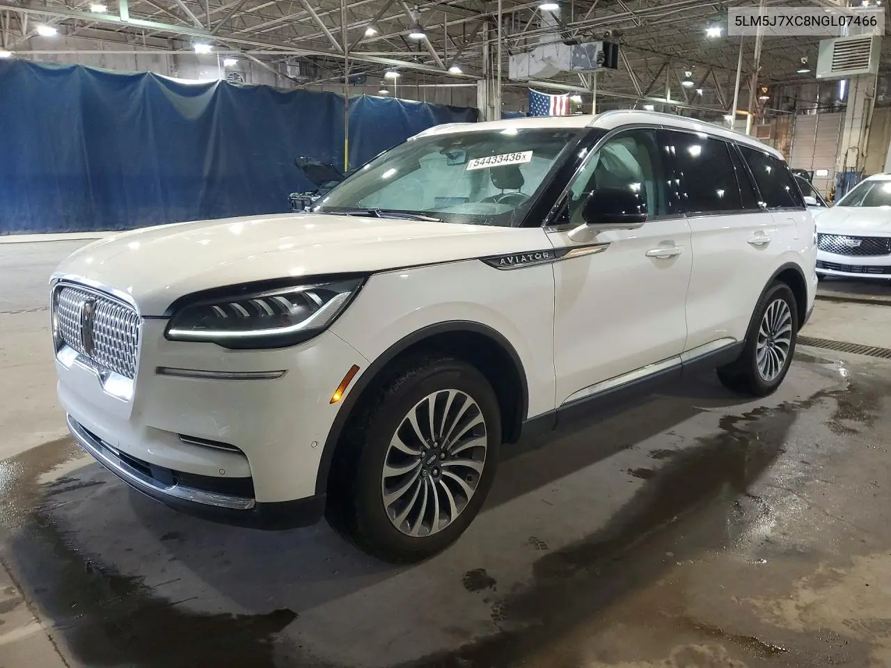 2022 Lincoln Aviator Reserve VIN: 5LM5J7XC8NGL07466 Lot: 54433436