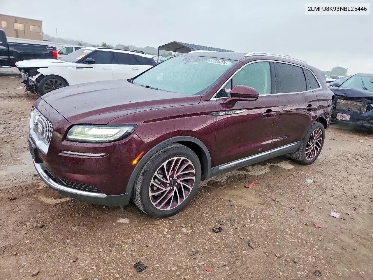 2022 Lincoln Nautilus Reserve VIN: 2LMPJ8K93NBL25446 Lot: 55035876