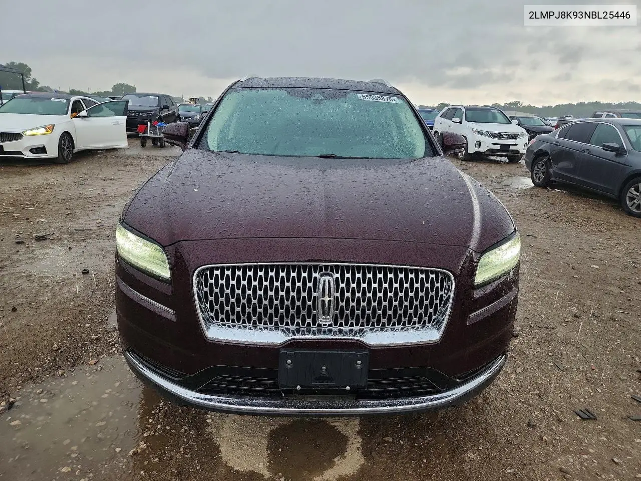 2022 Lincoln Nautilus Reserve VIN: 2LMPJ8K93NBL25446 Lot: 55035876