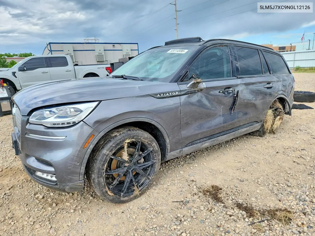 2022 Lincoln Aviator Reserve VIN: 5LM5J7XC9NGL12126 Lot: 55514996