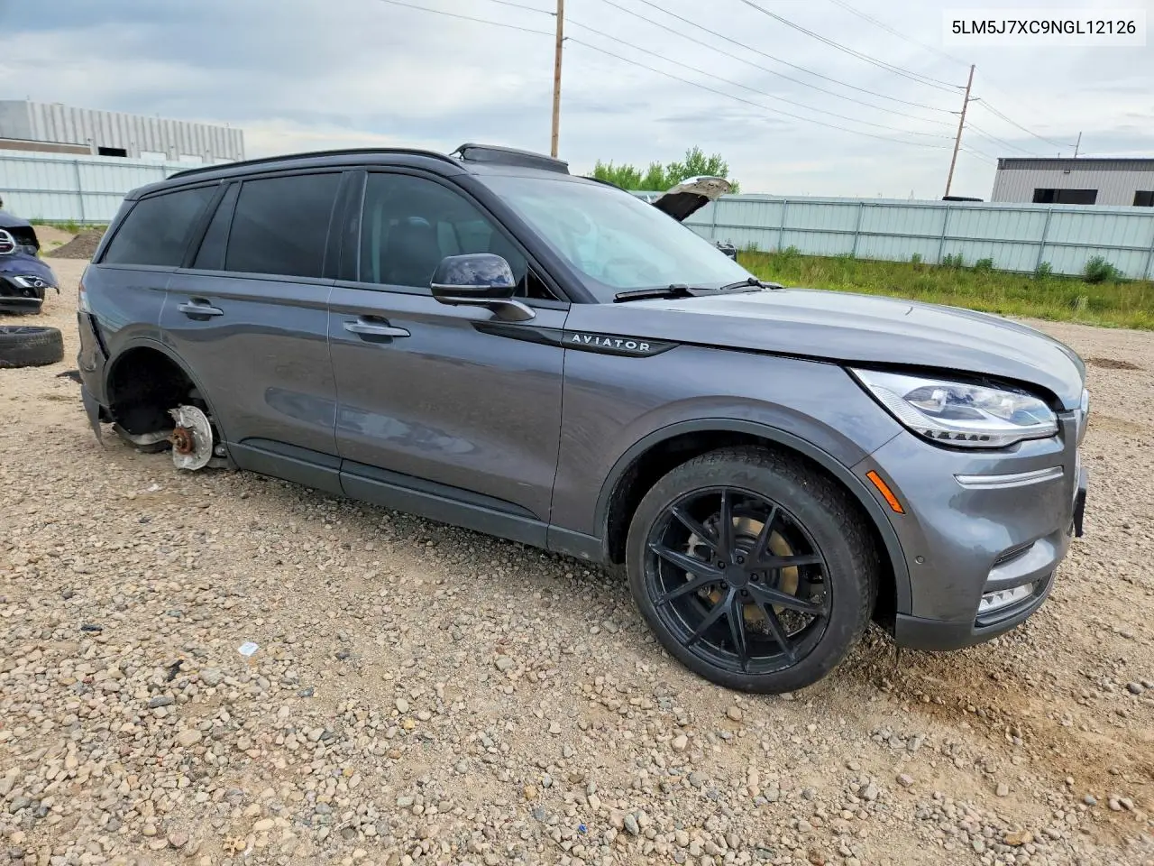 2022 Lincoln Aviator Reserve VIN: 5LM5J7XC9NGL12126 Lot: 55514996