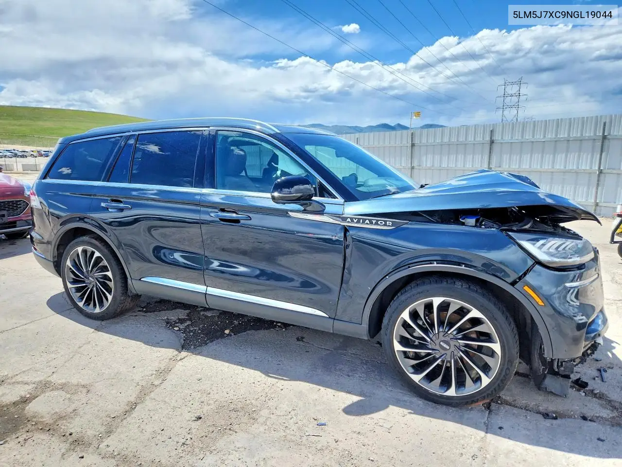2022 Lincoln Aviator Reserve VIN: 5LM5J7XC9NGL19044 Lot: 55527266