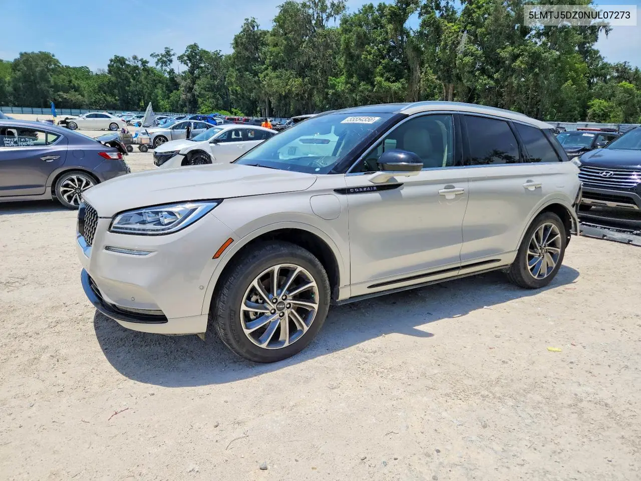 2022 Lincoln Corsair Grand Touring VIN: 5LMTJ5DZ0NUL07273 Lot: 55554356