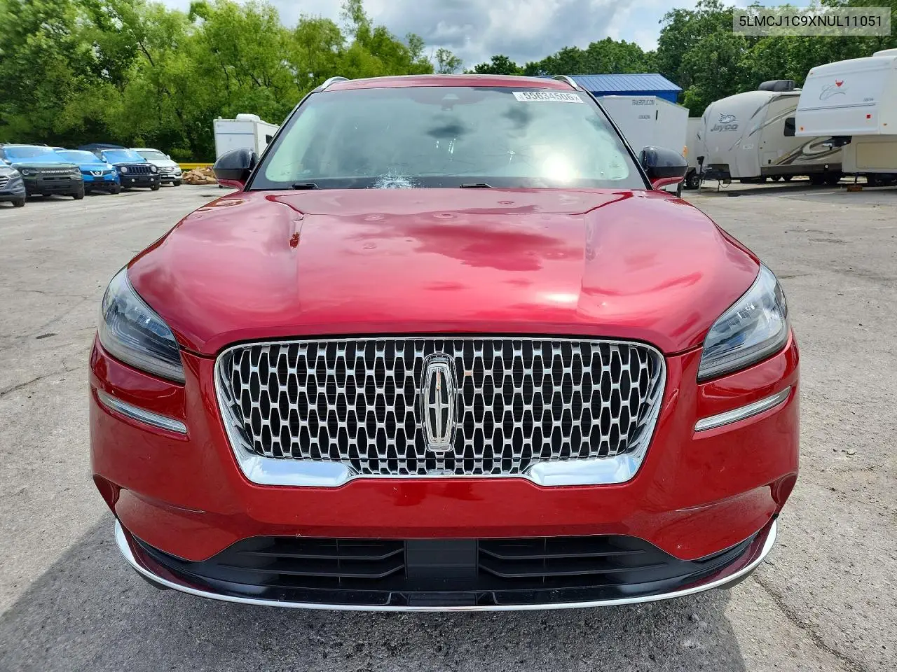 2022 Lincoln Corsair VIN: 5LMCJ1C9XNUL11051 Lot: 55634506