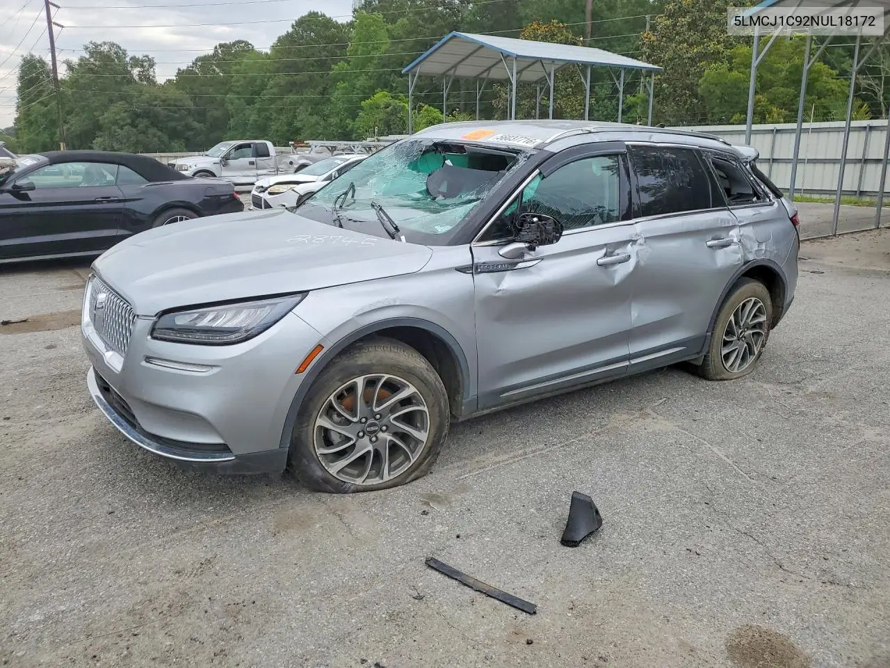 2022 Lincoln Corsair VIN: 5LMCJ1C92NUL18172 Lot: 56037716