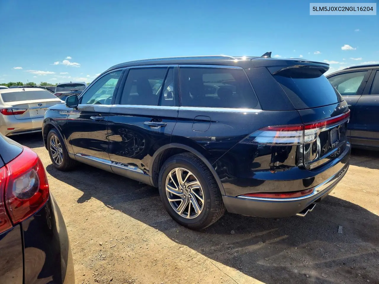 2022 Lincoln Aviator VIN: 5LM5J0XC2NGL16204 Lot: 57396686